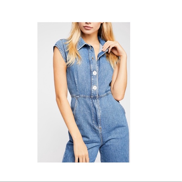 Free People
Women's Blue Unchained Melody Jumpsuit - Picture 3 of 6